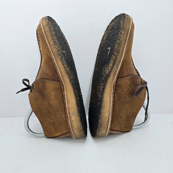 Clarks | Desert Trek brown leather boho gumsole shoes | WMS 7 - Picture 9 of 10